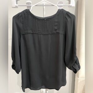 Loft xxsp petite blouse black